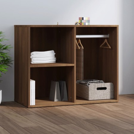 Mueble vestidor madera contrachapada marrón roble 80x40x65 cm de , Taquillas y armarios de almacenamiento - Ref: Foro24-82050...