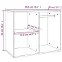 Mueble vestidor madera contrachapada roble ahumado 80x40x65 cm de , Taquillas y armarios de almacenamiento - Ref: Foro24-8205...