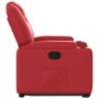 Sillón reclinable elevable cuero artificial rojo en Sillones | Comprar online en Foru.es