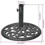 Base de sombrilla de hierro fundido 12 kg 48 cm de vidaXL, Bases para sombrillas - Ref: Foro24-42171, Precio: 57,57 €, Descue...