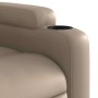 Sillón reclinable elevable cuero artificial color capuchino en Sillones | Comprar online en Foru.es