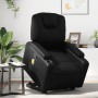 Sillón reclinable de masaje de pie cuero artificial negro en Sillones | Comprar online en Foru.es