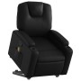 Sillón reclinable de masaje de pie cuero artificial negro en Sillones | Comprar online en Foru.es