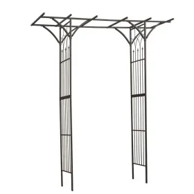 Nature Black metal garden arch 114x66x232 cm by Nature, Pergolas, arches and garden trellises - Ref: Foro24-409352, Price: 17...