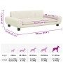 Cama para perros de terciopelo crema 100x54x33 cm en Camas para perros | Comprar online en Foru.es