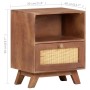 Mesita de noche de madera maciza de mango 40x30x50 cm de vidaXL, Mesitas de noche - Ref: Foro24-323597, Precio: 93,06 €, Desc...
