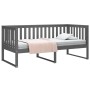 Sofá cama madera maciza de pino gris 90x190 cm de , Camas y somieres - Ref: Foro24-820883, Precio: 133,77 €, Descuento: %