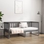 Sofá cama madera maciza de pino gris 90x190 cm de , Camas y somieres - Ref: Foro24-820883, Precio: 133,77 €, Descuento: %