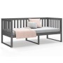 Sofá cama madera maciza de pino gris 90x190 cm de , Camas y somieres - Ref: Foro24-820883, Precio: 133,77 €, Descuento: %