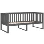 Sofá cama madera maciza de pino gris 90x190 cm de , Camas y somieres - Ref: Foro24-820883, Precio: 133,77 €, Descuento: %