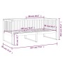 Sofá cama madera maciza de pino gris 90x190 cm de , Camas y somieres - Ref: Foro24-820883, Precio: 133,77 €, Descuento: %