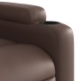 Sillón reclinable de masaje de pie de cuero sintético marrón en Sillones | Comprar online en Foru.es