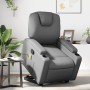 Sillón reclinable de masaje de pie cuero artificial gris en Sillones | Comprar online en Foru.es