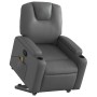 Sillón reclinable de masaje de pie cuero artificial gris en Sillones | Comprar online en Foru.es