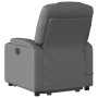 Sillón reclinable de masaje de pie cuero artificial gris en Sillones | Comprar online en Foru.es