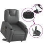 Sillón reclinable de masaje de pie cuero artificial gris en Sillones | Comprar online en Foru.es