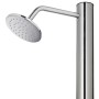 Ducha de jardín con base marrón 220 cm acero inoxidable de , Accesorios para piscinas y spa - Ref: Foro24-3070778, Precio: 34...