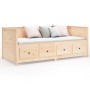Sofá cama de madera maciza de pino 75x190 cm de , Camas y somieres - Ref: Foro24-820916, Precio: 266,60 €, Descuento: %