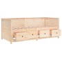 Sofá cama de madera maciza de pino 75x190 cm de , Camas y somieres - Ref: Foro24-820916, Precio: 266,60 €, Descuento: %