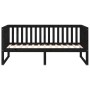 Sofá cama madera maciza de pino negro 90x190 cm de , Camas y somieres - Ref: Foro24-820885, Precio: 137,43 €, Descuento: %
