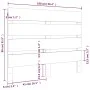 Cabecero de cama madera maciza de pino 100x3x80 cm de , Cabeceros y pies de cama - Ref: Foro24-821332, Precio: 41,20 €, Descu...