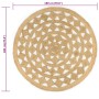 Alfombra hecha a mano de yute trenzado 180 cm de , Alfombras - Ref: Foro24-343614, Precio: 80,95 €, Descuento: %