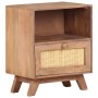 Mesita de noche de madera maciza de mango 40x30x50 cm de vidaXL, Mesitas de noche - Ref: Foro24-323597, Precio: 93,06 €, Desc...