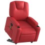 Sillón reclinable de masaje de pie cuero artificial rojo en Sillones | Comprar online en Foru.es