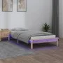 Bed frame with LED solid wood 100x200 cm by , Beds and slatted bases - Ref: Foro24-820596, Price: 88,28 €, Discount: %