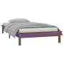 Estructura de cama con LED madera maciza marrón miel 90x200 cm de , Camas y somieres - Ref: Foro24-820594, Precio: 116,77 €, ...