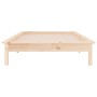 Estructura de cama con LED madera maciza 100x200 cm de , Camas y somieres - Ref: Foro24-820596, Precio: 89,16 €, Descuento: %