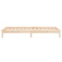 Estructura de cama con LED madera maciza 100x200 cm de , Camas y somieres - Ref: Foro24-820596, Precio: 89,16 €, Descuento: %