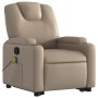 Sillón reclinable masaje pie cuero artificial color capuchino en Sillones | Comprar online en Foru.es