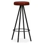 Set muebles de bar 5 pzas madera maciza reciclada cuero genuino de , muebles para cocinas y comedores - Ref: Foro24-275142, P...