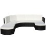 Set de muebles de jardín 4 pzas y cojines ratán sintético negro de , Conjuntos de jardín - Ref: Foro24-43299, Precio: 1,00 €,...