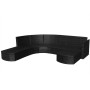 Set de muebles de jardín 4 pzas y cojines ratán sintético negro de , Conjuntos de jardín - Ref: Foro24-43299, Precio: 1,00 €,...