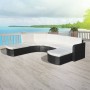 Set de muebles de jardín 4 pzas y cojines ratán sintético negro de , Conjuntos de jardín - Ref: Foro24-43299, Precio: 1,00 €,...