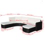 Set de muebles de jardín 4 pzas y cojines ratán sintético negro de , Conjuntos de jardín - Ref: Foro24-43299, Precio: 1,00 €,...