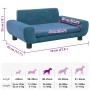Cama para perros de terciopelo azul 70x45x33 cm en Camas para perros | Comprar online en Foru.es