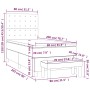 Cama box spring con colchón tela gris taupe 80x200 cm de , Camas y somieres - Ref: Foro24-3136873, Precio: 387,05 €, Descuent...