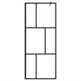 Shower screen with ESG glass and black aluminum shelf 90x195 cm by , Shower walls and screens - Ref: Foro24-3185460, Price: 2...