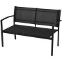 Set de muebles de jardín 4 piezas textilene negro de vidaXL, Conjuntos de jardín - Ref: Foro24-42162, Precio: 181,25 €, Descu...