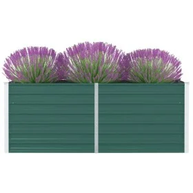Jardinera elevada de acero galvanizado verde 160x80x45 cm de , Maceteros y jardineras - Ref: Foro24-47014, Precio: 55,77 €, D...