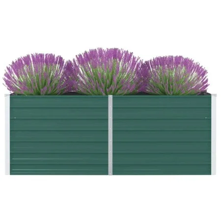 Jardinera elevada de acero galvanizado verde 160x80x45 cm de , Maceteros y jardineras - Ref: Foro24-47014, Precio: 55,77 €, D...