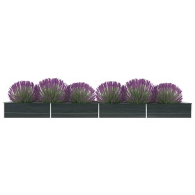Arriate de acero galvanizado gris antracita 600x80x45 cm de , Maceteros y jardineras - Ref: Foro24-47075, Precio: 109,58 €, D...
