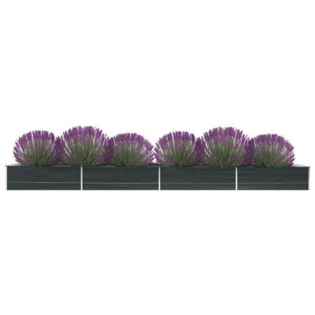 Arriate de acero galvanizado gris antracita 600x80x45 cm de , Maceteros y jardineras - Ref: Foro24-47075, Precio: 109,58 €, D...