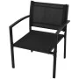 4-teiliges Gartenmöbelset aus schwarzem Textilene von vidaXL, Gartensets - Ref: Foro24-42162, Preis: 178,27 €, Rabatt: %