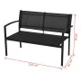 4-teiliges Gartenmöbelset aus schwarzem Textilene von vidaXL, Gartensets - Ref: Foro24-42162, Preis: 178,27 €, Rabatt: %