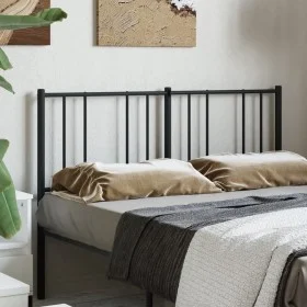 Black metal headboard 150 cm by , Headboards and footboards - Ref: Foro24-352514, Price: 29,55 €, Discount: %