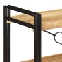 Estantería de 3 niveles madera maciza de mango 140x30x80 cm de , Librerías y estanterías - Ref: Foro24-320620, Precio: 193,75...